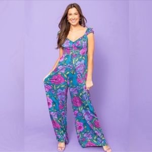 Free People Rolling Hills Jumpsuit in Bluebell
